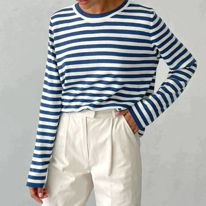 Malin | Minimalistisk Långärmad Topp i Akrylblandning 4