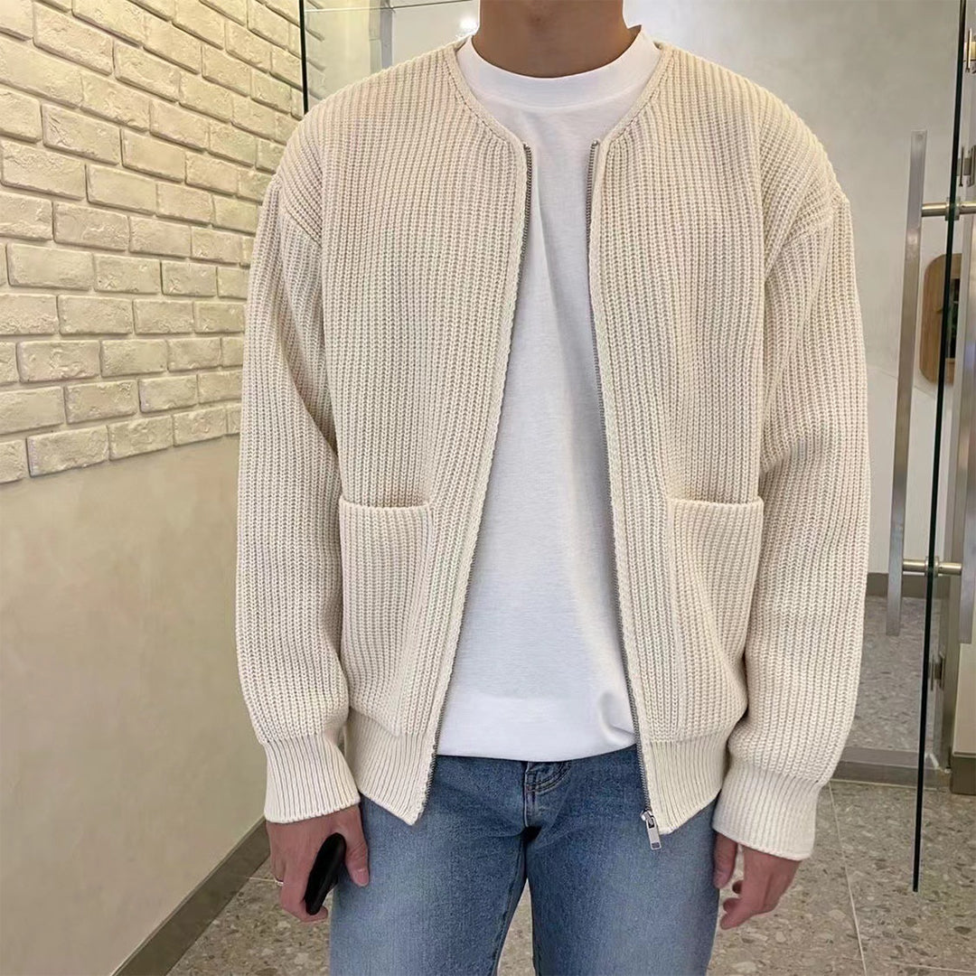 Mångsidig Cardigan Män med Dragkedja | Trendig Design för Ultimat Komfort 0