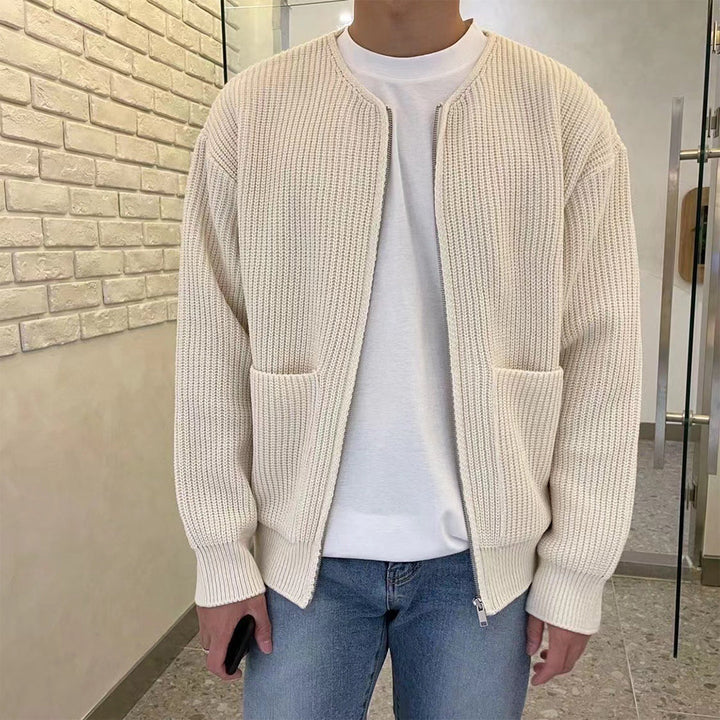 Mångsidig Cardigan Män med Dragkedja | Trendig Design för Ultimat Komfort 0
