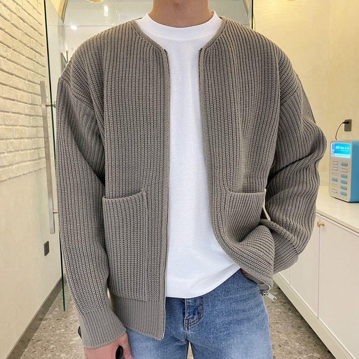 Mångsidig Cardigan Män med Dragkedja | Trendig Design för Ultimat Komfort 1