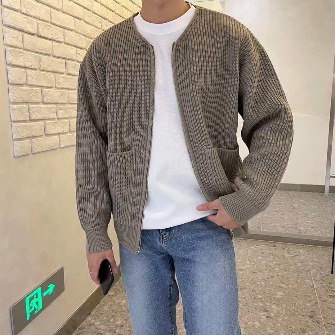 Mångsidig Cardigan Män med Dragkedja | Trendig Design för Ultimat Komfort 2