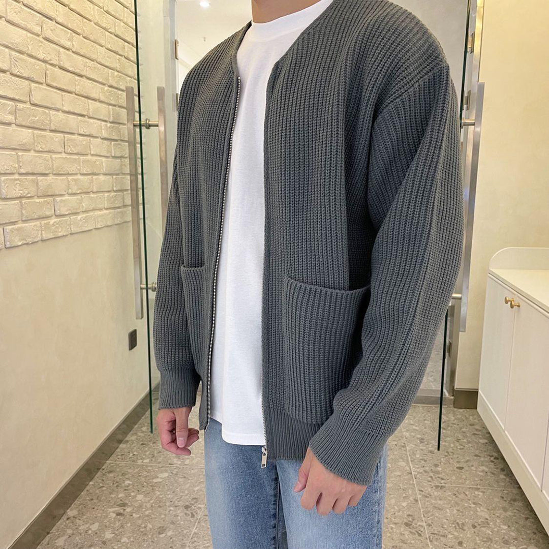 Mångsidig Cardigan Män med Dragkedja | Trendig Design för Ultimat Komfort 4