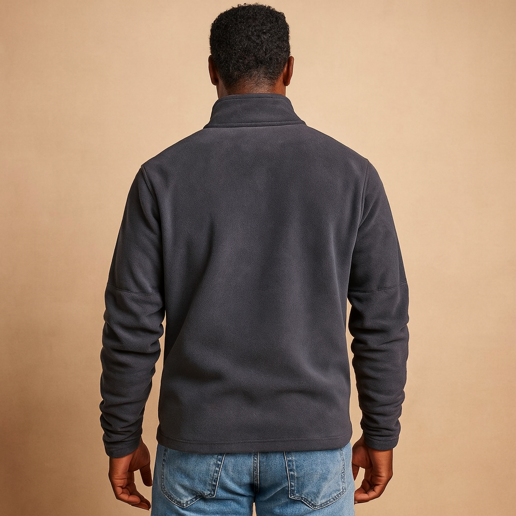 Mångsidig Fleece | Fleecetröja med Halv Dragkedja för Män | Mjuk och Lätt för Kalla Dagar 1