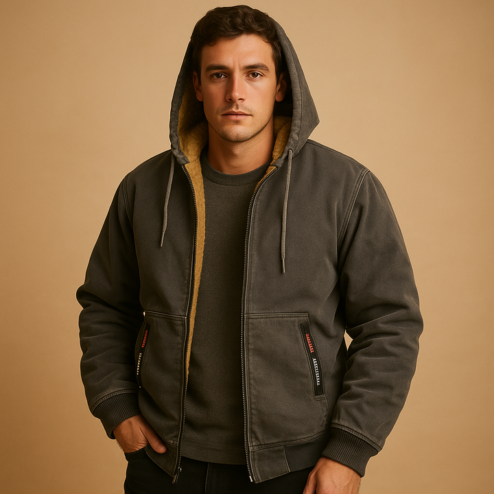 Mångsidig Herrkofta | Zip-up Cardigan med Mjuk Stickad Struktur | Avslappnad Passform för Vardagsbruk 0