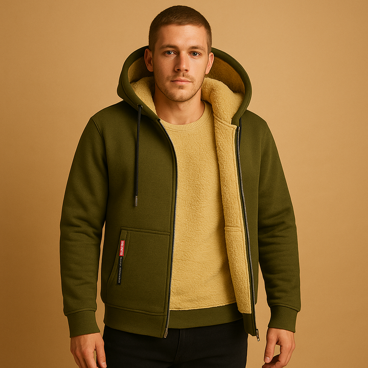 Mångsidig Herrkofta | Zip-up Cardigan med Mjuk Stickad Struktur | Avslappnad Passform för Vardagsbruk 1