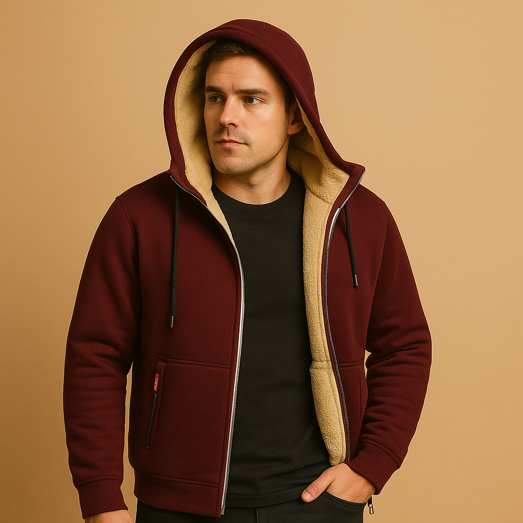 Mångsidig Herrkofta | Zip-up Cardigan med Mjuk Stickad Struktur | Avslappnad Passform för Vardagsbruk 3