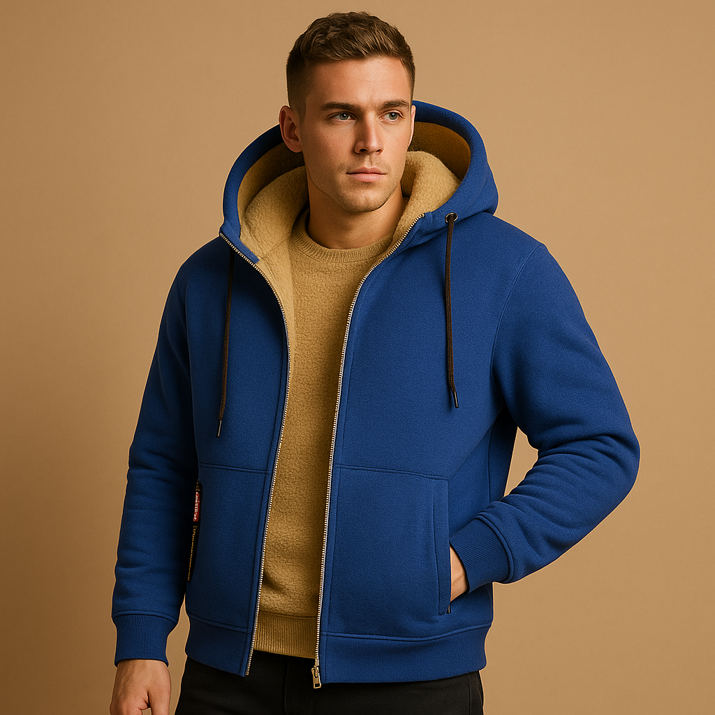 Mångsidig Herrkofta | Zip-up Cardigan med Mjuk Stickad Struktur | Avslappnad Passform för Vardagsbruk 5