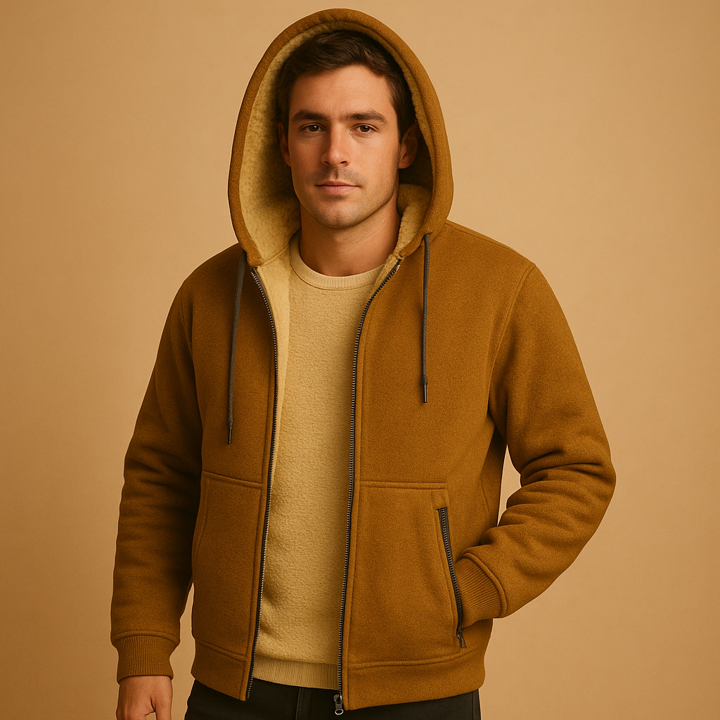 Mångsidig Herrkofta | Zip-up Cardigan med Mjuk Stickad Struktur | Avslappnad Passform för Vardagsbruk 8