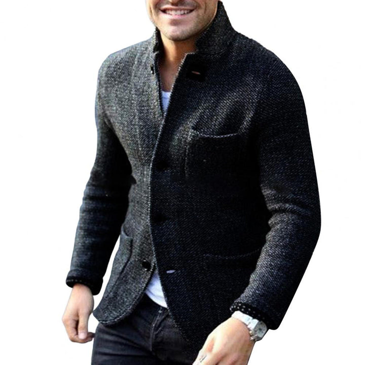 Mångsidig Stickad Kofta för Män med Chunky Knit och Knappstängning | Varm och Bekväm för Alla Tillfällen 0