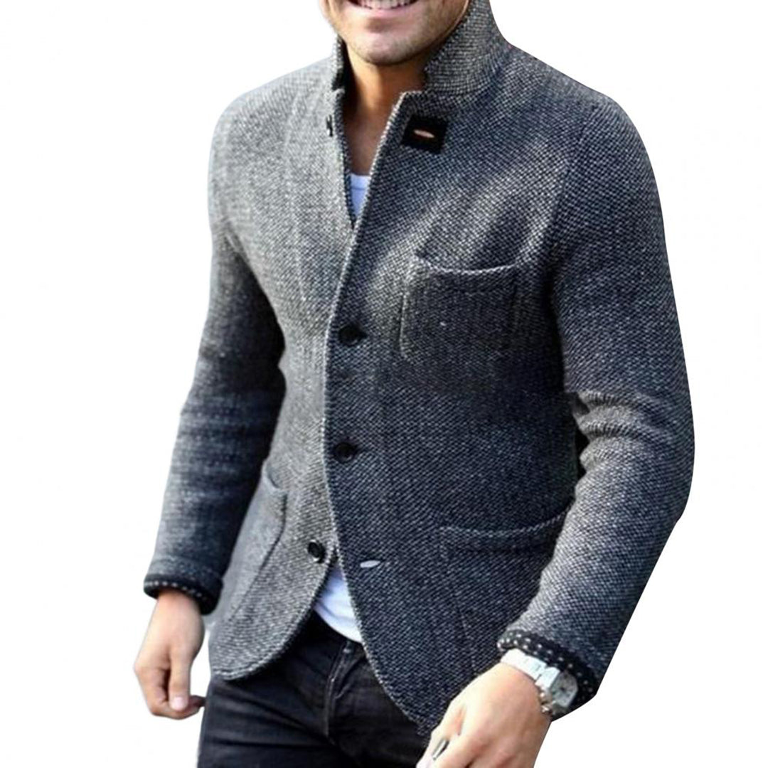 Mångsidig Stickad Kofta för Män med Chunky Knit och Knappstängning | Varm och Bekväm för Alla Tillfällen 3