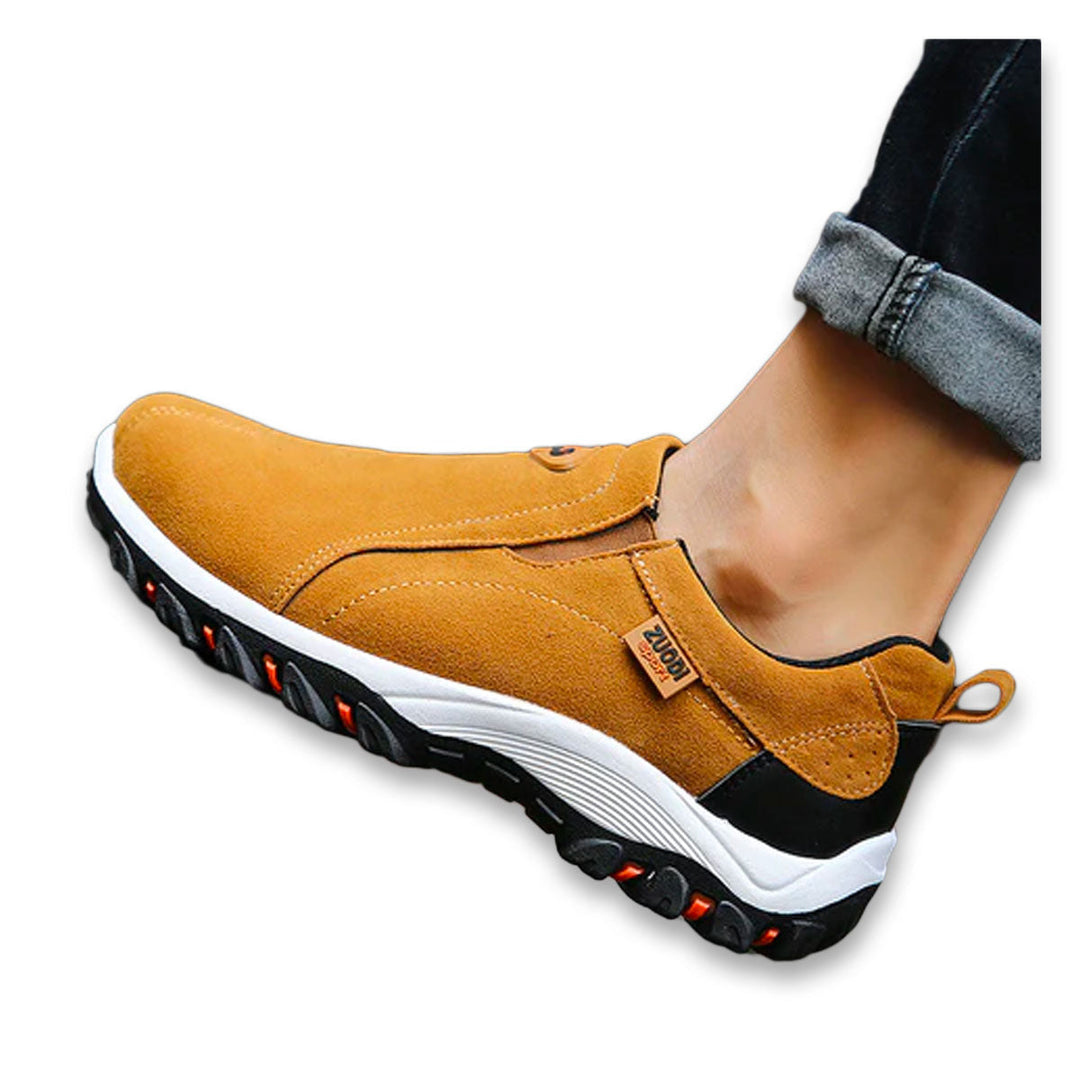 Mäns Slip-On Skor | Andningsbara Material med Anti-Slip Sula | Bekväm Design för Dagligt Bruk 0