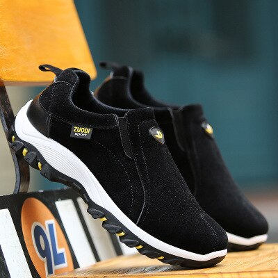 Mäns Slip-On Skor | Andningsbara Material med Anti-Slip Sula | Bekväm Design för Dagligt Bruk 1