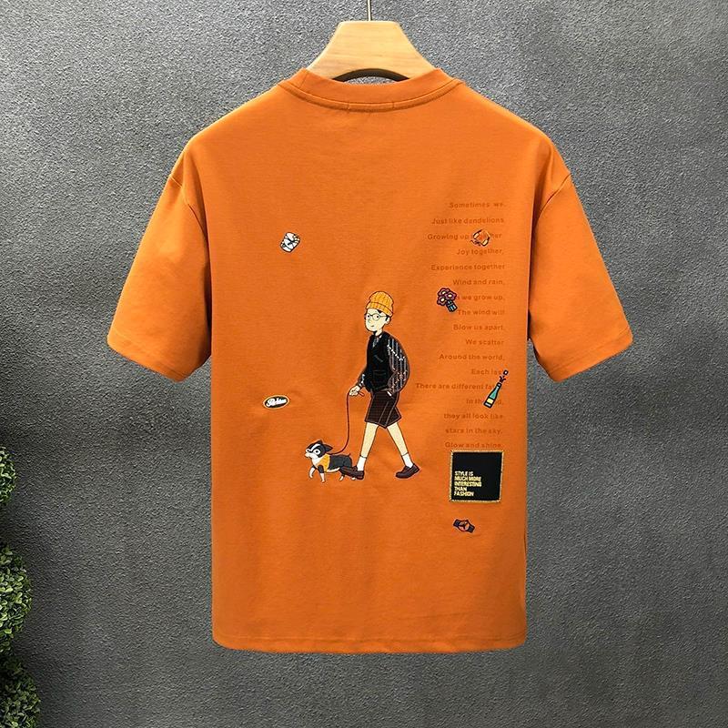 Mason | Avslappnad Kortärmad T-shirt med Tecknat Motiv 1