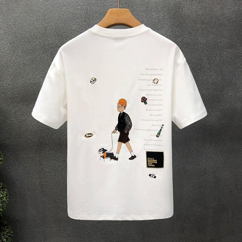 Mason | Avslappnad Kortärmad T-shirt med Tecknat Motiv 2