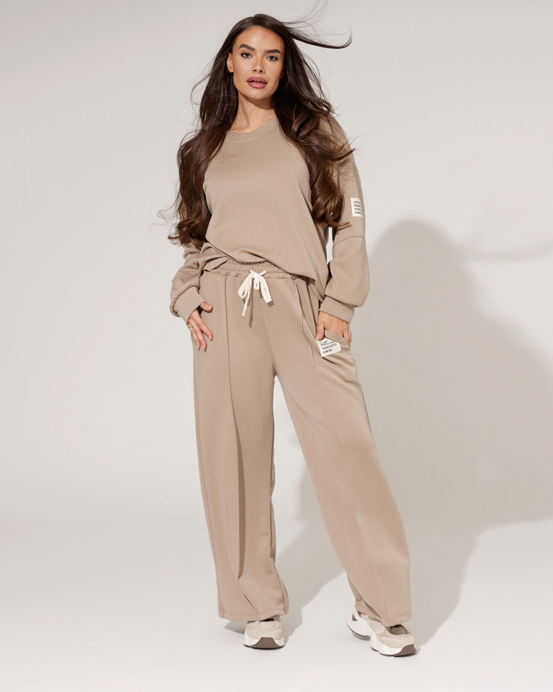 Mason | Avslappnad Loungewear Set med Vida Byxor och Lös Tröja 0