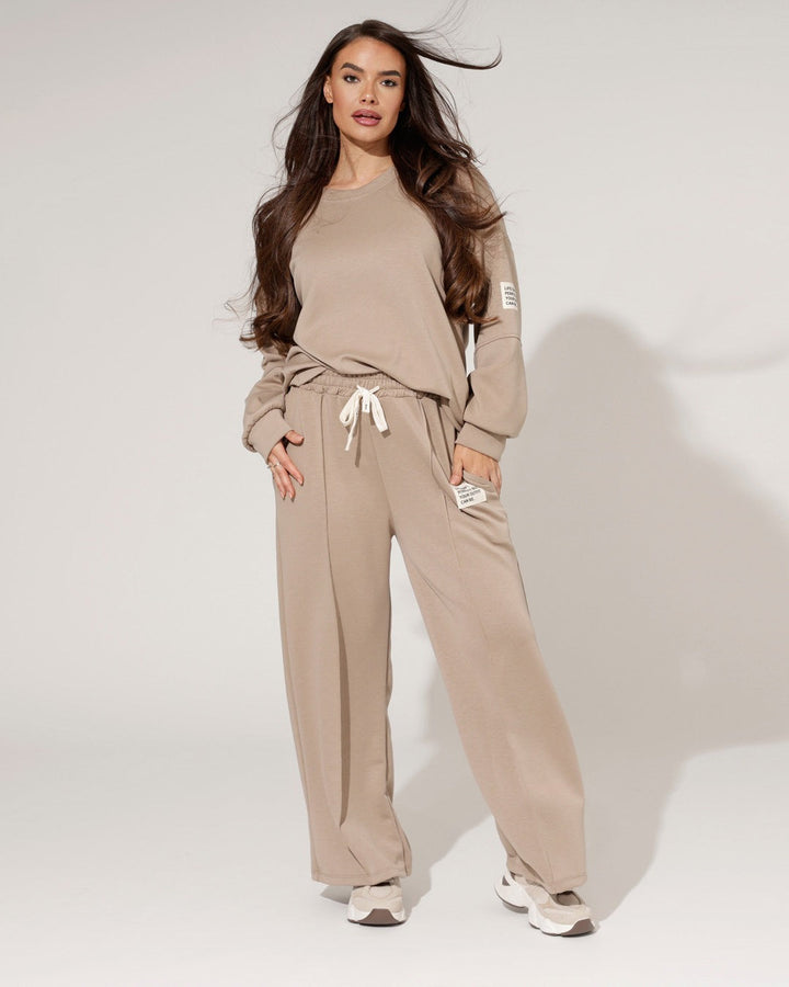Mason | Avslappnad Loungewear Set med Vida Byxor och Lös Tröja 0