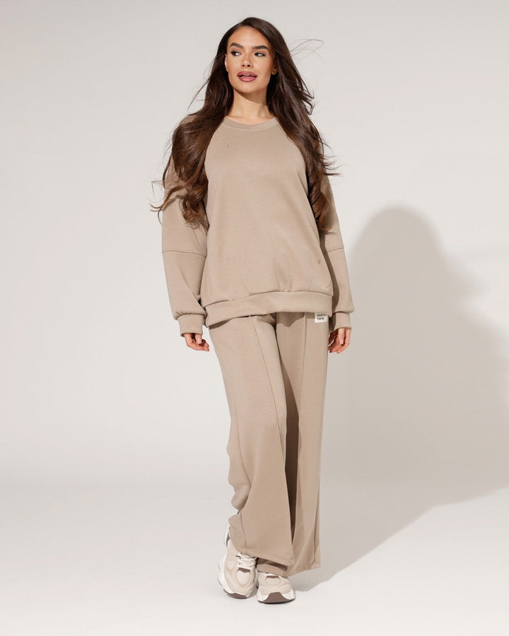 Mason | Avslappnad Loungewear Set med Vida Byxor och Lös Tröja 2