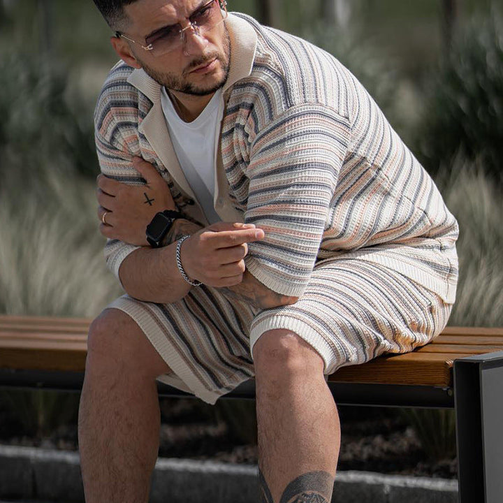 Mason | Avslappnat Sommar Tvådelat Shorts Set 3