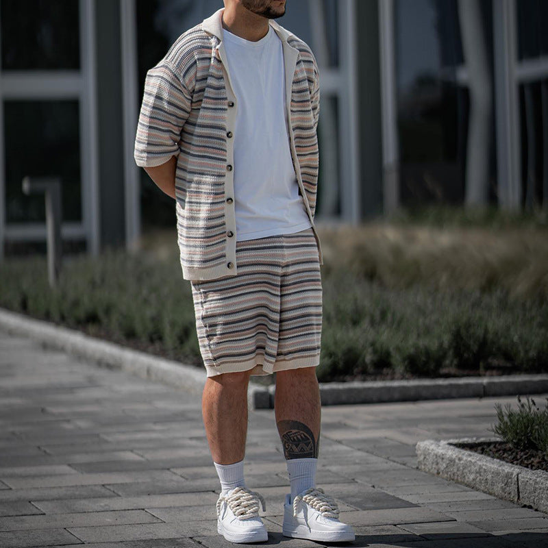 Mason | Avslappnat Sommar Tvådelat Shorts Set 4