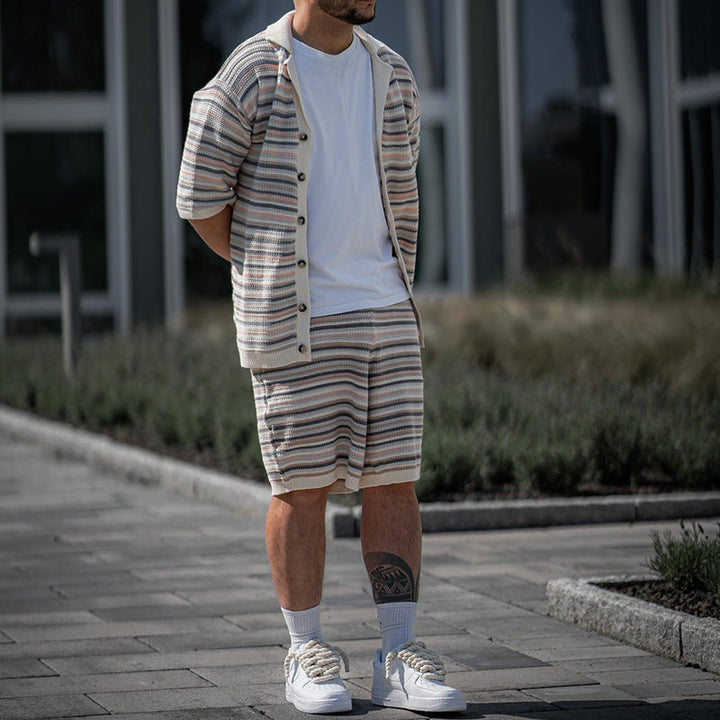 Mason | Avslappnat Sommar Tvådelat Shorts Set 4