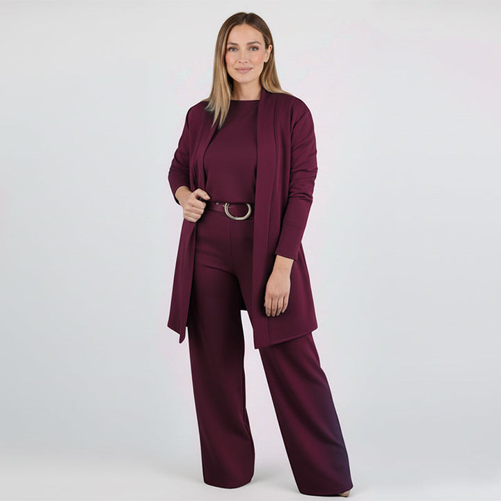 Mason | Chic Tredelat Set med Kofta och Byxor 3