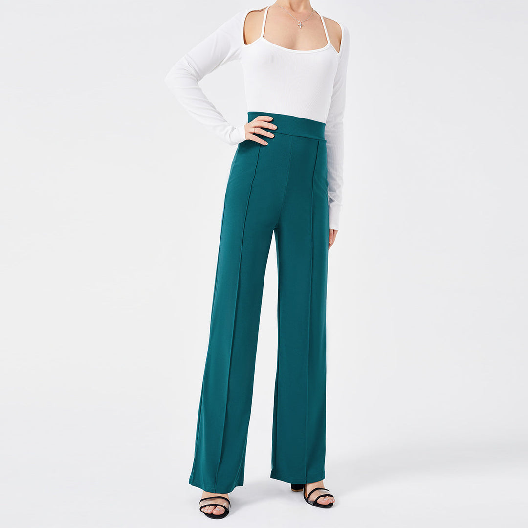 Mason | Elegant Hög Midja Klockbyxor med Smickrande Passform 10