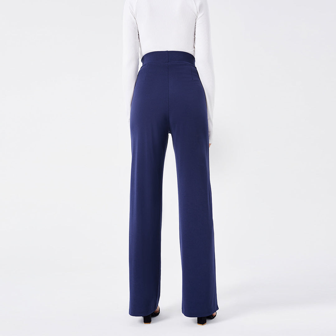 Mason | Elegant Hög Midja Klockbyxor med Smickrande Passform 6