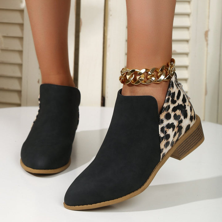 Mason | Elegant Leopard Print Ankle Boots 1