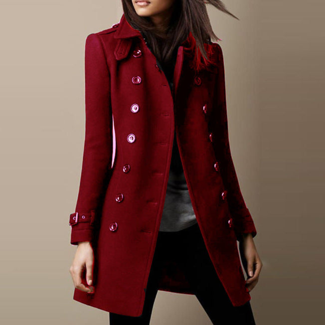 Mason | Elegant Mellanlång Trenchcoat med Kavajkrage för Vår 1