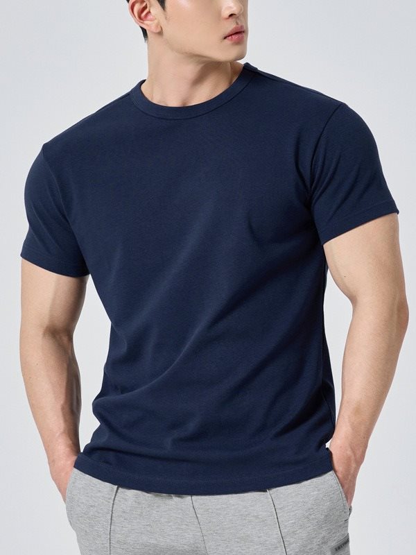 Mason | Enfärgad Kortärmad T-shirt med Atletisk Passform 5