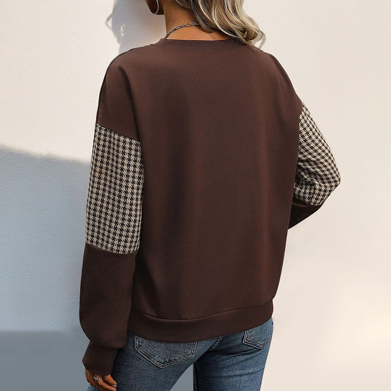 Mason | Klassisk Hundtandsmönstrad Pullover med Huva 1