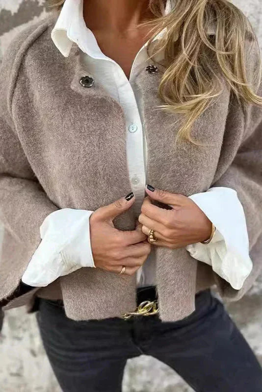Mason | Modern Kortsleeve Jacka med Utsvängda Ärmar för Våren 0