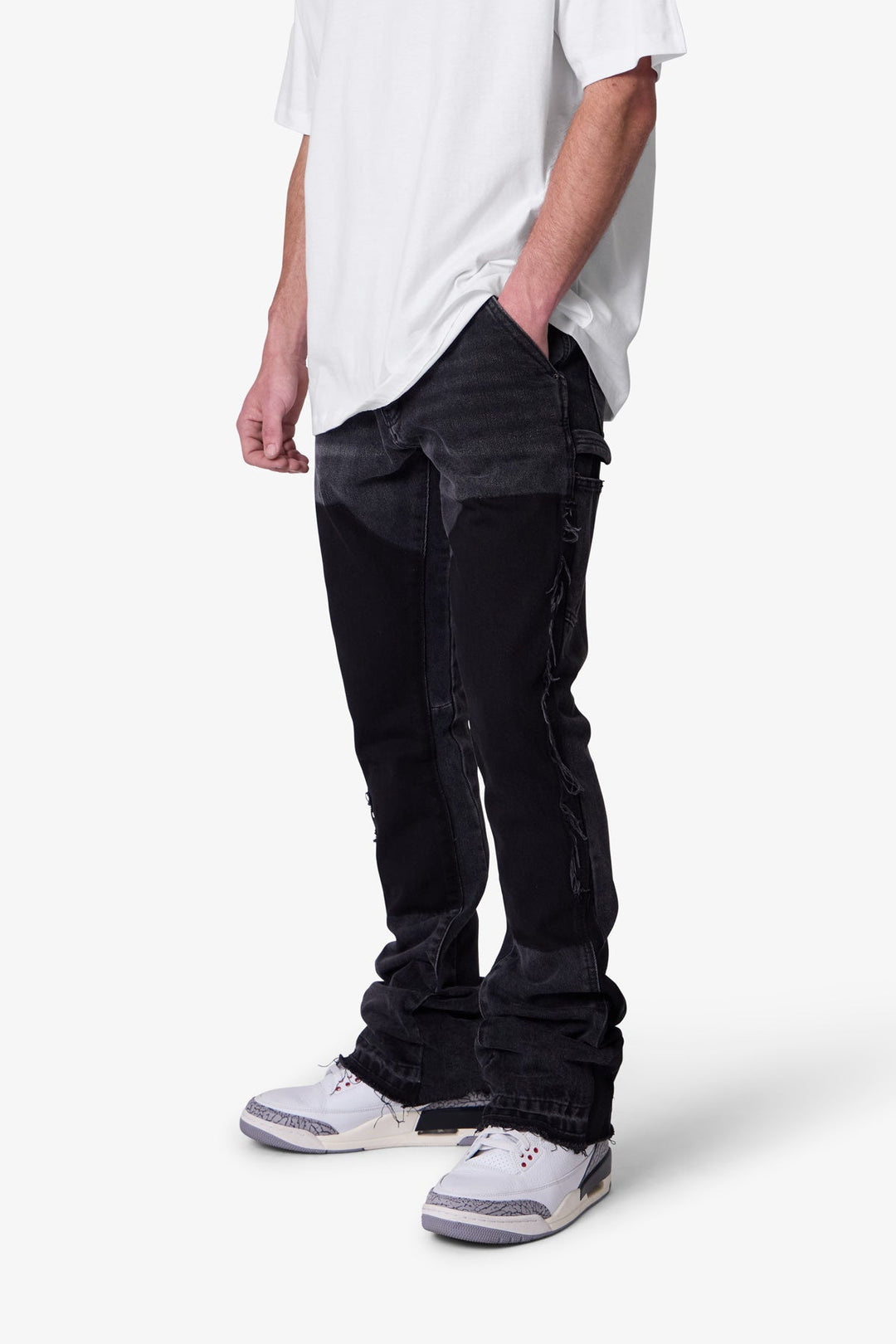 Mason | Slim Fit Flare Jeans med Paneldesign 6