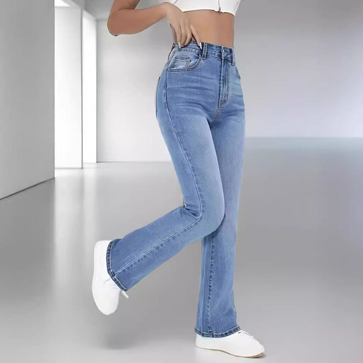 Mason | Slim Fit Hög Midja Jeans Med Stretch 3