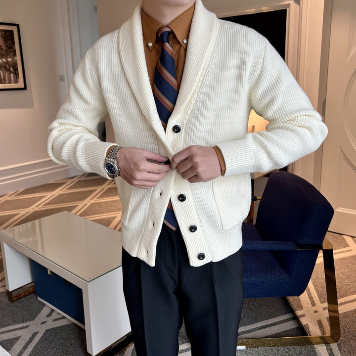 Mason | Tjock Slim Fit Vinterkofta med V-Ringning 0