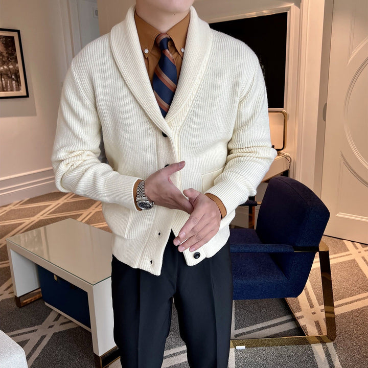 Mason | Tjock Slim Fit Vinterkofta med V-Ringning 1