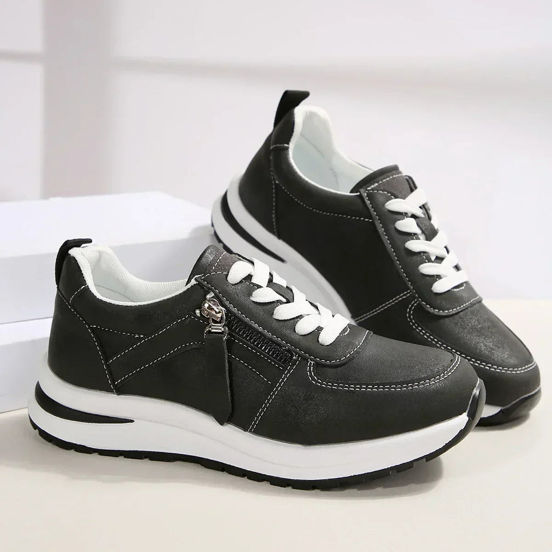 Mason | Trendiga Platå Sneakers Med Sidodragkedja 1