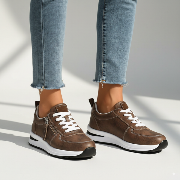 Mason | Trendiga Platå Sneakers Med Sidodragkedja 3