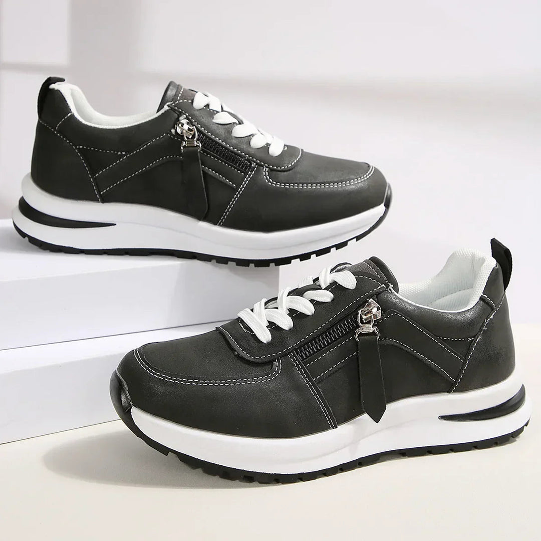 Mason | Trendiga Platå Sneakers Med Sidodragkedja 4