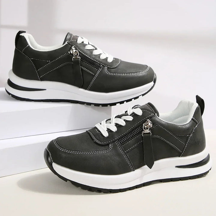 Mason | Trendiga Platå Sneakers Med Sidodragkedja 4