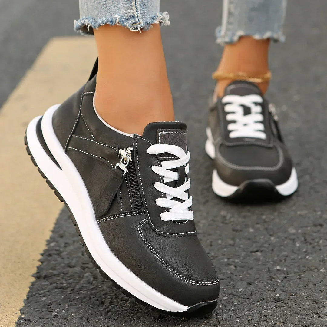 Mason | Trendiga Platå Sneakers Med Sidodragkedja 6
