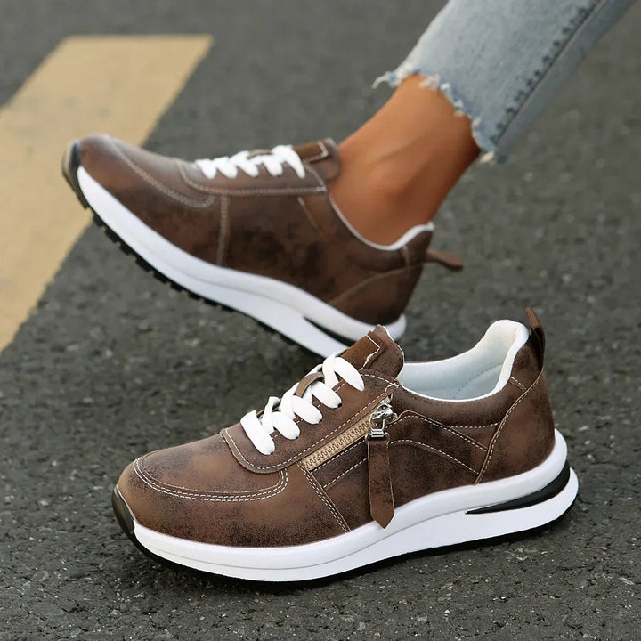 Mason | Trendiga Platå Sneakers Med Sidodragkedja 8