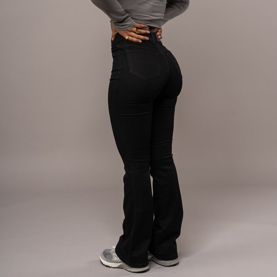 Mason | Utsvängda Högmidjade Stretchjeans 6