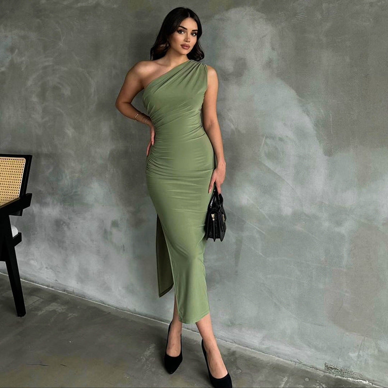 Maya | Elegant Sommarklänning med Slits i Vit 2