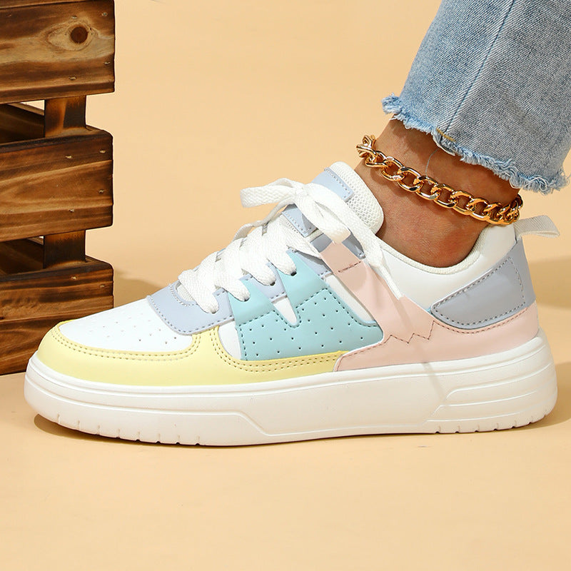 Mia | Bekväma Platåsneakers Med Snörning och Rund Tåsula 4
