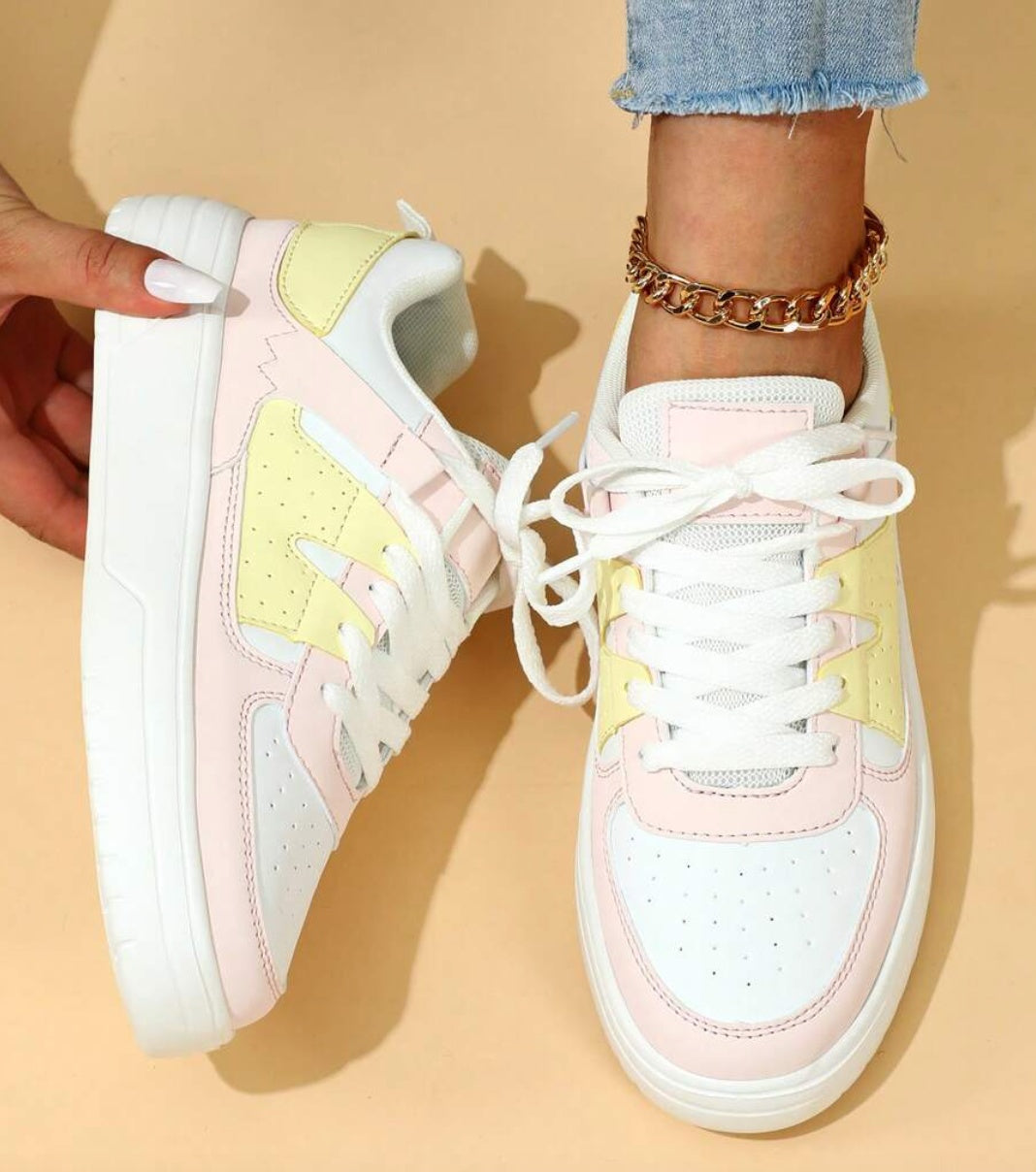 Mia | Bekväma Platåsneakers Med Snörning och Rund Tåsula 5