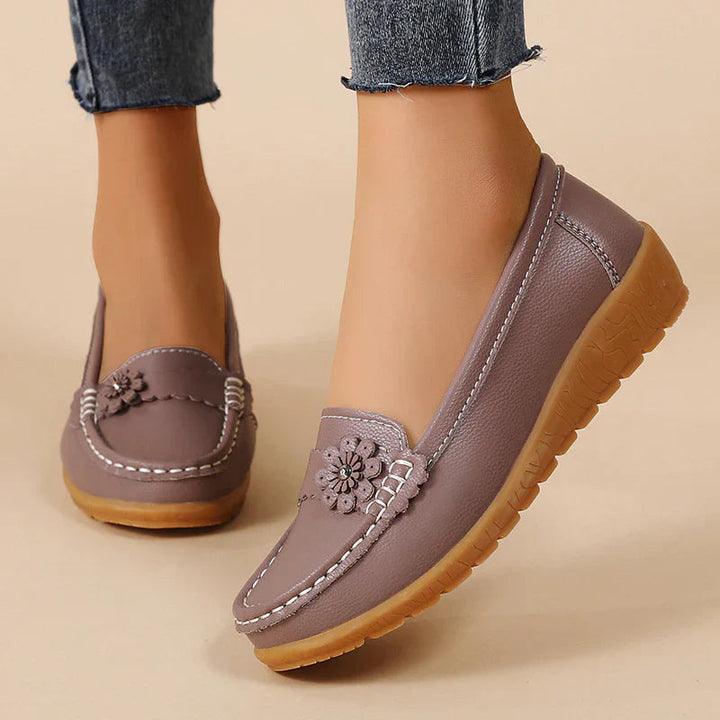 Mia | Bekväma Slip-On Sandaler Dam med Stöd och Låg Kilklack 5