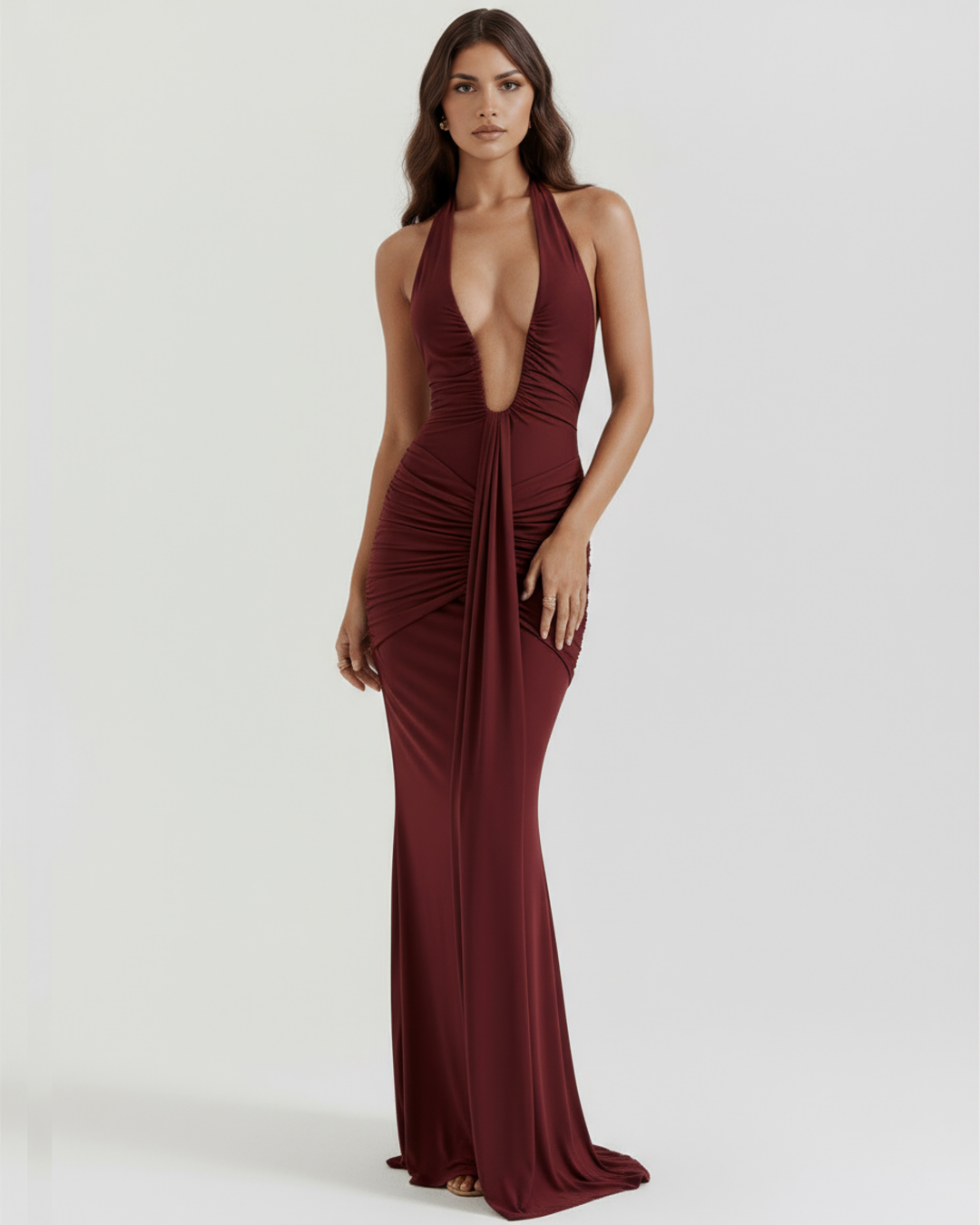 Mia | Dramatic Elegant Maxi Dress 0