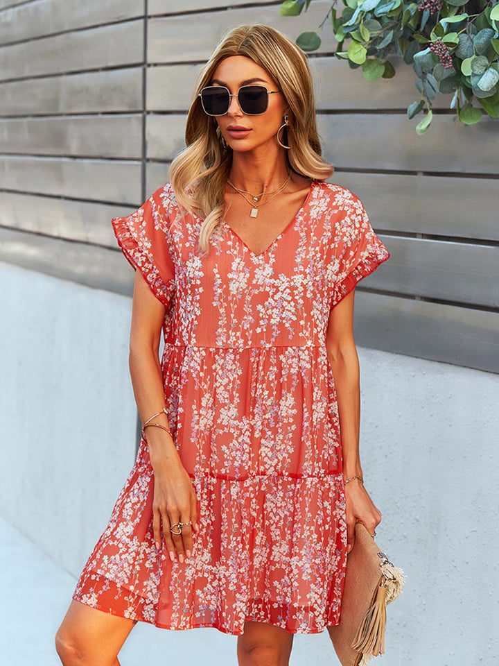 Mia | Elegant A-Linje Sommarklänning med V-Ringning 3
