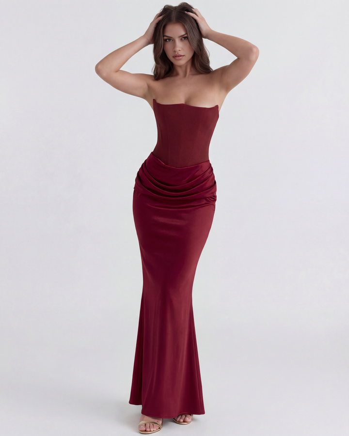 Mia | Elegant Almond Muse Klänning 2